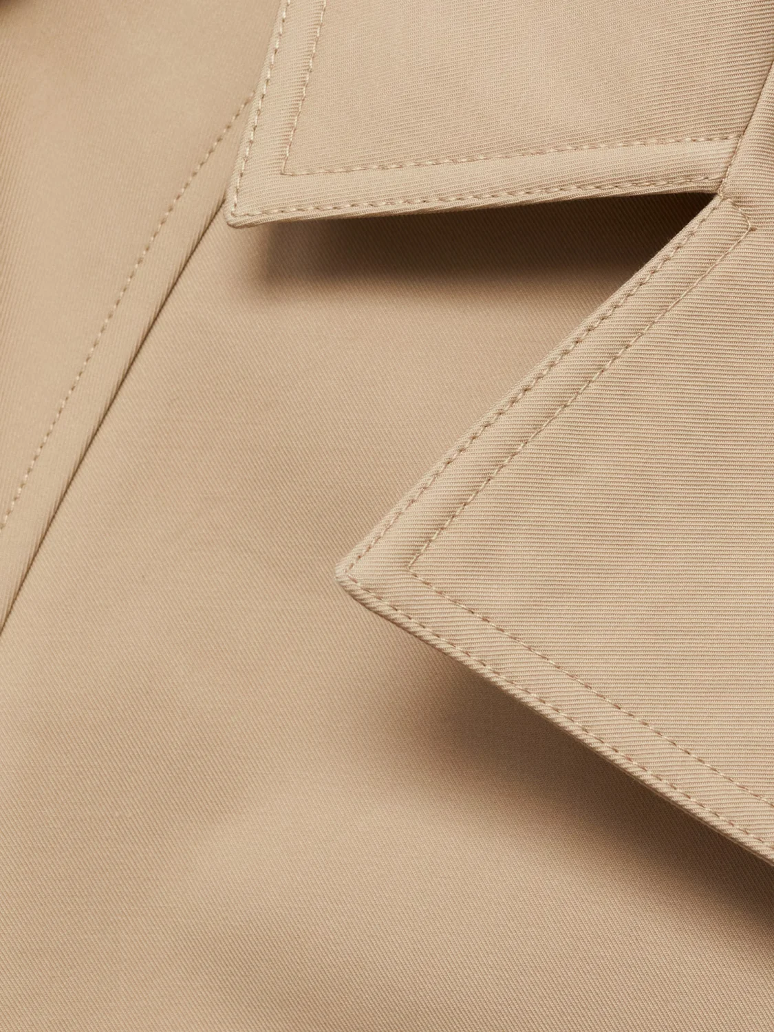 Cotton cropped trench coat - Image 3