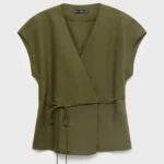 Lyocell Wrap Blouse