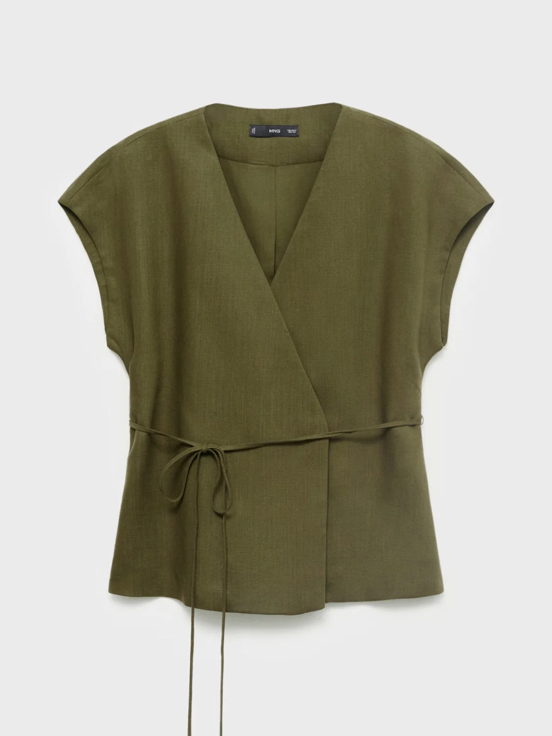 Lyocell Wrap Blouse