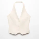 Suit waistcoat with buttons