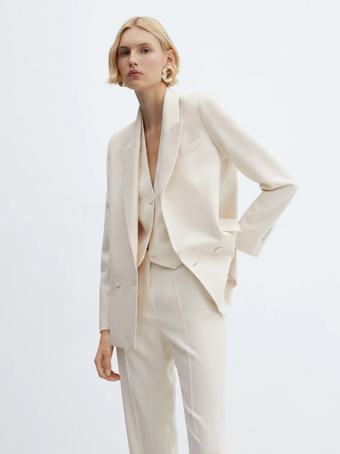 Suit waistcoat with buttons - Image 2