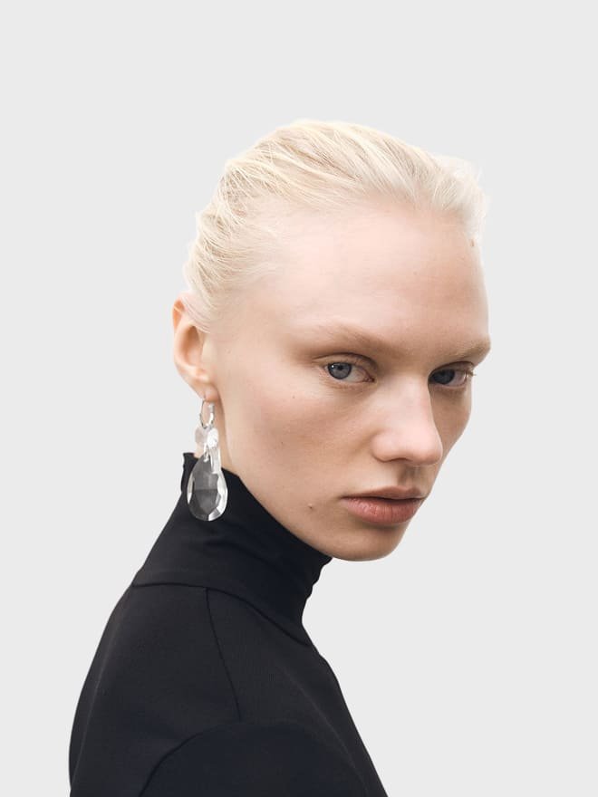 Pendant Crystals Earrings